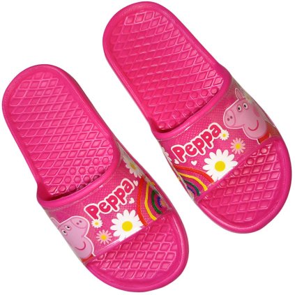 Peppa Pig pantofle tmavě růžové