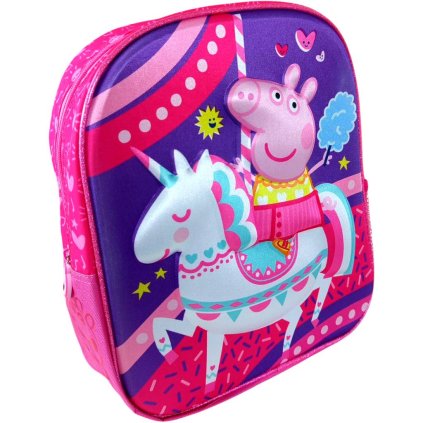 Peppa Pig batůžek 3D růžový