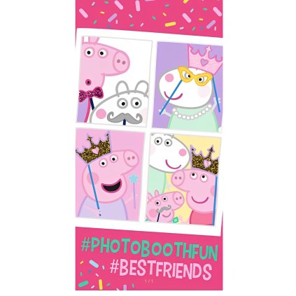 Peppa Pig osuška růžová
