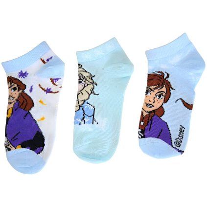 Frozen ponožky 3 pack Anna A Elsa