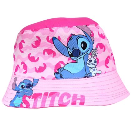 Stitch bavlněný klobouček růžový LIL36-0415