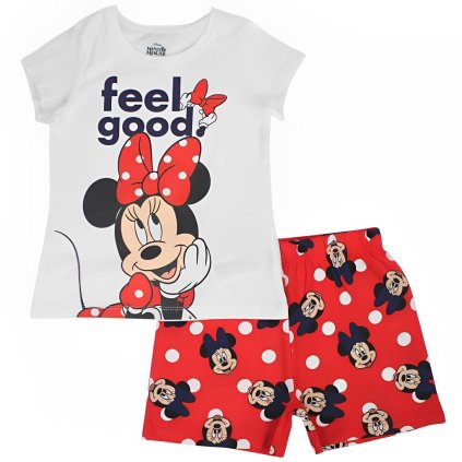 Minnie Mouse pyžamo bílo-červené DIS MF 52 04 C256