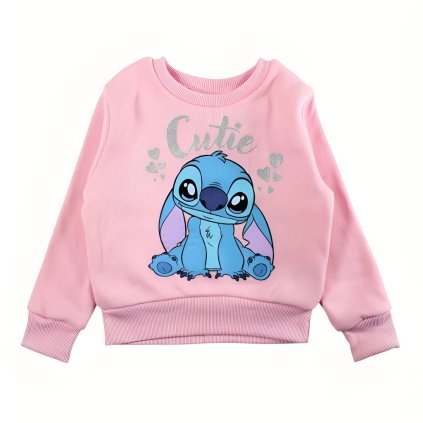 Stitch mikina růžová DIS LIS 52 18 D262 U