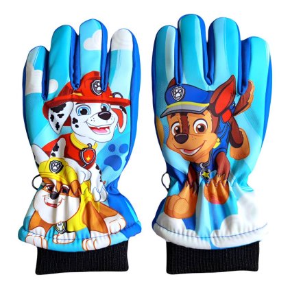 Tlapková patrola zimní rukavice modré PAW-A-GLOVES-243