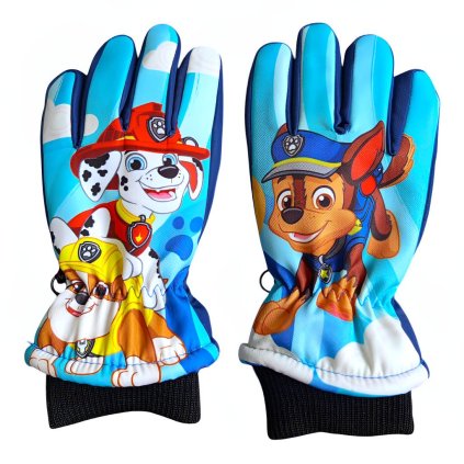 Tlapková patrola zimní rukavice tmavě modré PAW-A-GLOVES-243
