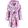 GABBY'S DOLLHOUSE fleece župan s kapucí fialový HY20127.PURPLE
