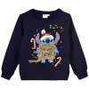 Stitch vánoční tmavě modrá mikina XH61293.REC.NAVY