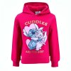 Stitch mikina tmavě růžová HY10171.FUSHIA