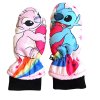 Stitch zateplené palcové rukavice světlé růžové