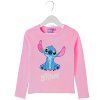 Stitch tričko světlé růžové