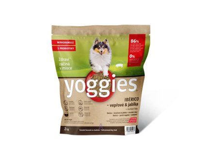 Yoggies lisové granule iberico s jablky