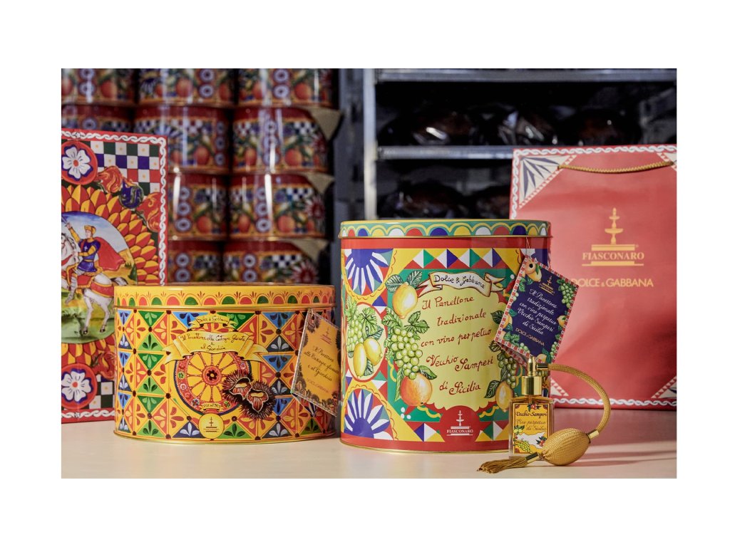 dolce and gabbana fiasconaro panettoni vino vecchio samperi castagne glassate