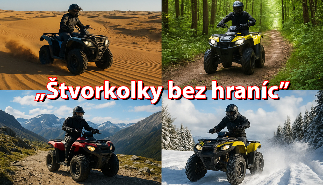 Jazda na štvorkolkách v rôznych terénoch