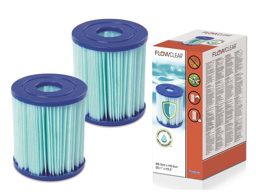 Bestway 58510 antibakteriálny filter typ I, 1+1 zdarma
