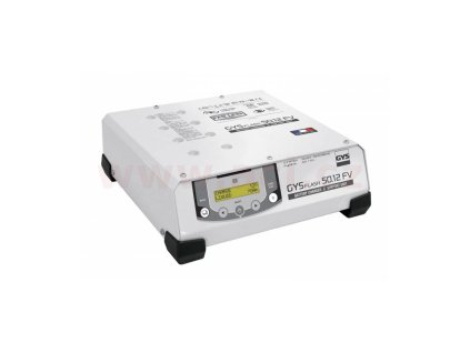 Nabíječka/stabilizovaný zdroj GYSFLASH 50.12 HF FV 12 V, 10-600 Ah, 50 A, kabely 2.5 m, menu v češtině