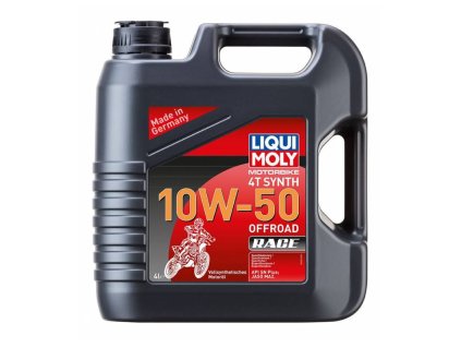 LIQUI MOLY Motorbike 4T Synth 10W50 Offroad Race, plně syntetický motorový olej 4 l