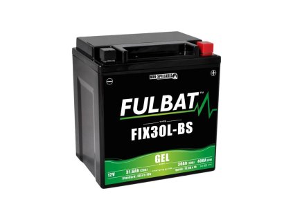 Baterie 12V, YIX30L-BS GEL, 12V, 30Ah, 400A, bezúdržbová GEL technologie 165x125x175 FULBAT (aktivovaná ve výrobě)