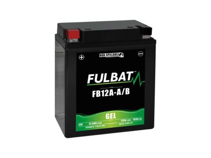 Baterie 12V, YB12A-A/B GEL (12N12A-4A-1), 12V, 12Ah, 155A, bezúdržbová GEL technologie 134x80x161 FULBAT (aktivovaná ve výrobě)