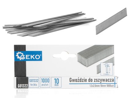 Klince do zošívačky sponkovačky hrubé 1,2x2,0mm 10mm 1000ks - GEKO G01322