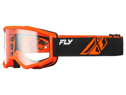 Okuliare Focus, FLY RACING - USA detské (cierna/oranžová)