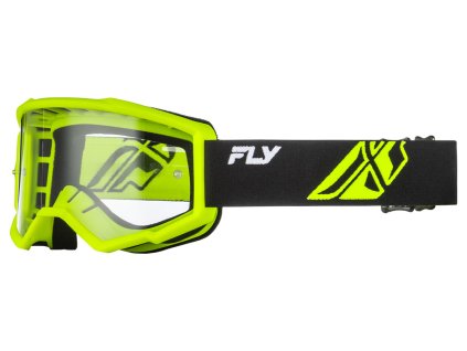 Okuliare Focus, FLY RACING - USA detské (cierna/hi-vis)