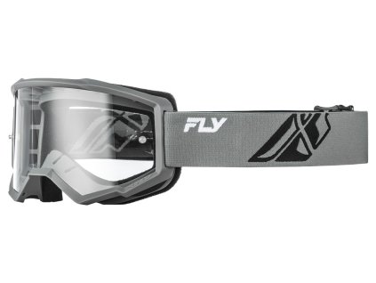 Okuliare Focus, FLY RACING - USA detské  (Siva/cierna)