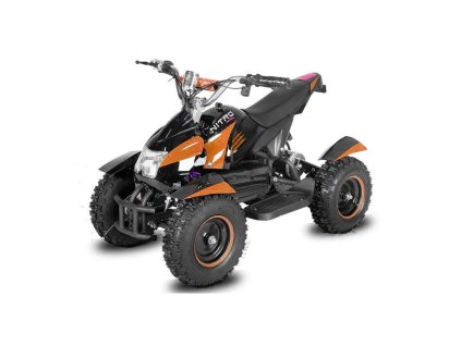 Detská štvorkolka Cobra Elektro 800W so spiatočkou - oranžová