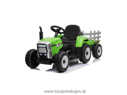 Beneo Elektrický Traktor WORKERS s vlečkou, zelený