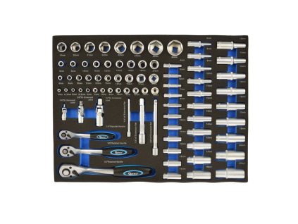 Penová vložka - gola sada 1/4"-1/2" 80ks - GEKO G10833A