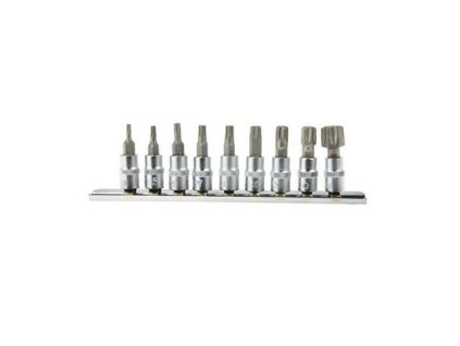 Sada hlavíc Torx T10-60 1/4" CRV 9ks - GEKO G13550