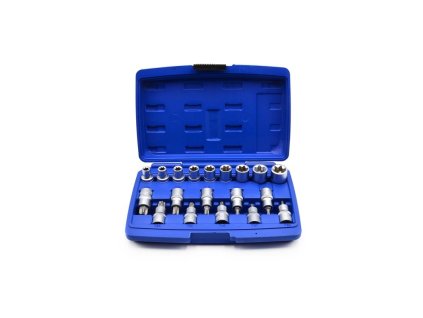 Sada nástrčných kľúčov a bitov 1/2" TORX 19ks - GEKO G13565