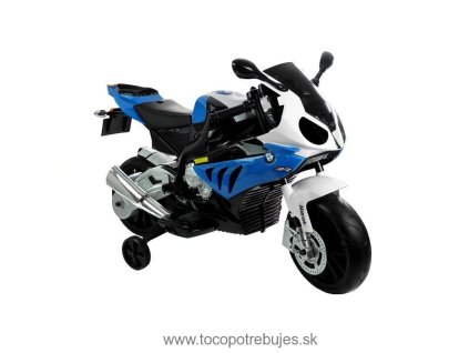 LT Elektrická motorka BMW S1000RR, 2x45W motor, modrá l1683