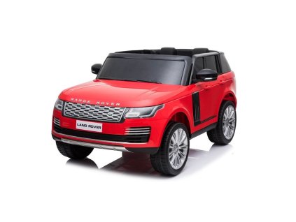 Beneo Elektrické autíčko Range Rover, Dvojmiestne, Kožené sedadlá, LCD Displej so vstupom USB, Pohon 4x4, červená