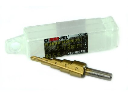 Postupný stupňovitý vrták 4-12mm - MAR-POL M22325