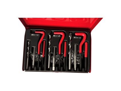 Sada na opravu strhnutých závitov M6-M10 - MAR-POL M55880