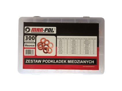 Podložky medené 300ks - MAR-POL M66459