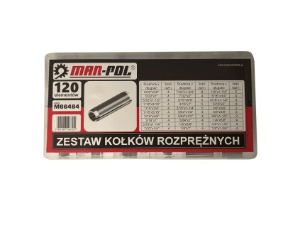 Pružné kolíky 120ks - MAR-POL M66484