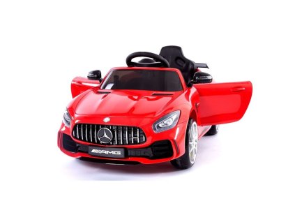 Beneo Elektrické autíčko Mercedes-Benz GTR, 12V, 2,4 GHz dialkové ovládanie, odpruženie, otváravé dvere, červené