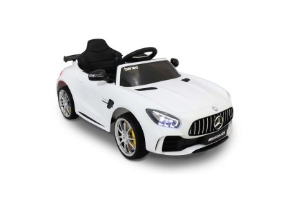Beneo Elektrické autíčko Mercedes-Benz GTR, 12V, 2,4 GHz dialkové ovládanie, odpruženie, otváravé dvere, biele