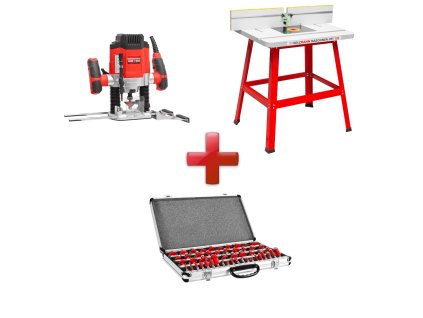 Sada - frézka OBF1200 + stôl + sada frézok OFS50 HOLZMANN