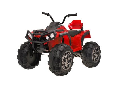 Joko Elektrická štvorkolka odpružená, 2x motor, červená