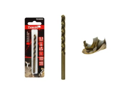 Kobaltový vrták HSS M35 5,5mm - Tvardy T03055