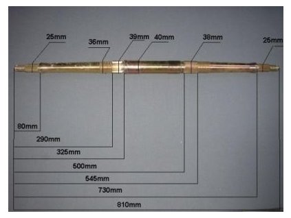 Univerzálna zadná os, rozmer 810mm 1510