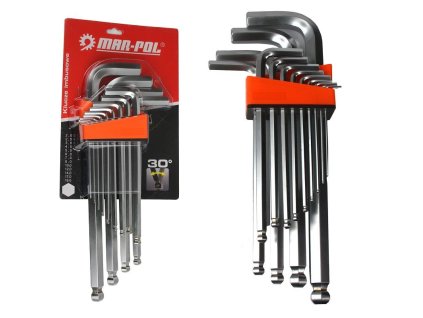 Imbusové kľúče 2-19mm 13ks - MAR-POL M66429