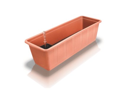Samozavlažovací truhlík Aqua Green 60 cm pálená terracotta - GELI 15748