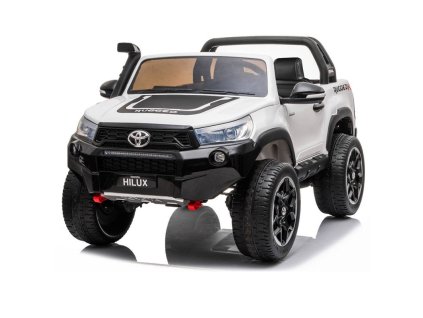 Joko Elektrické autíčko Toyota Hillux 4x4, penové kolesá, kožené sedadlo, FM rádio, otvárací kufor, nosnosť 50kg, biele