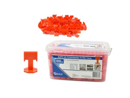 Klipy na vyrovnávanie dlažby 1,5mm 1000ks - GEKO G00433
