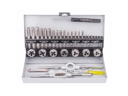 Sada závitníkov a závitových očiek M3-M12, 32ks - POWERMAT PM-ZNG-32SU