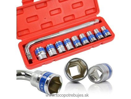 Sada nástrčných kľúčov 1/2" 10ks 10-24mm - MAR-POL M58201