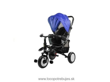 Leanbike Detská trojkolka PRO400, nastaviteľné operadlo, EVA kolesá, modrá